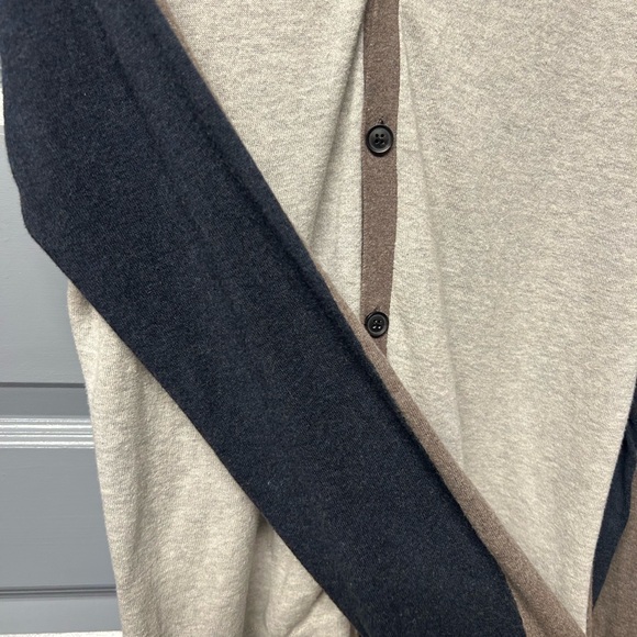 ALL SAINTS men’s color block lightweight cotton cardigan. Size Large good shape! - Picture 3 of 9